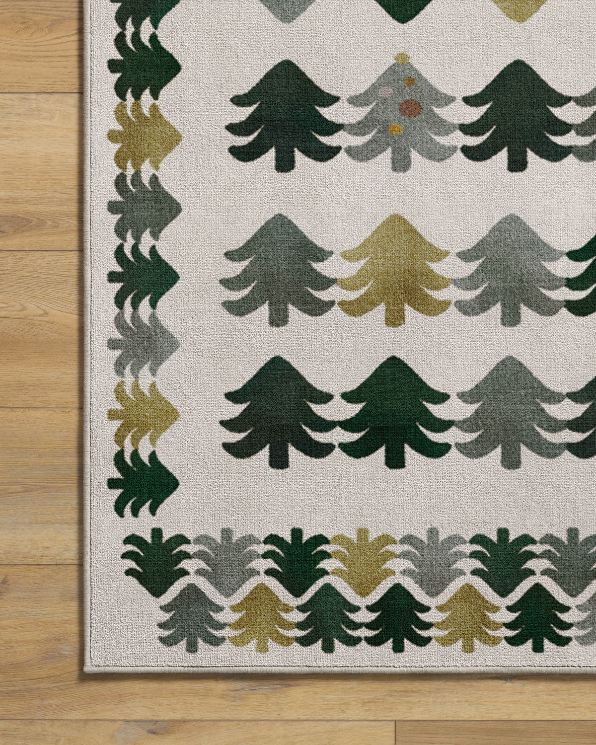 Festive Forest Green Rug