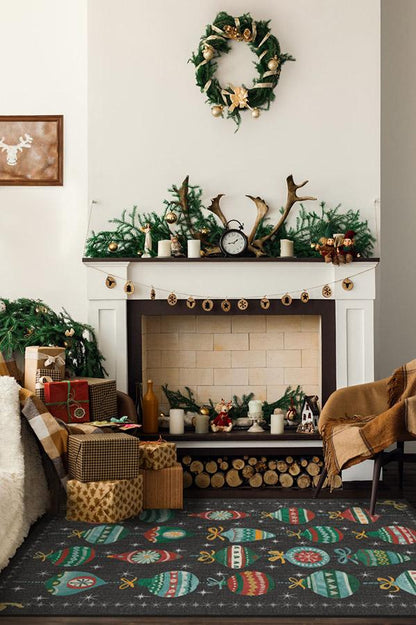 Festive Garland Multicolor Flatwoven Rug