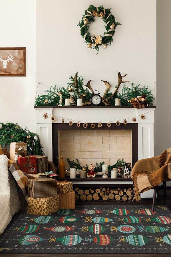 Festive Garland Multicolor Flatwoven Rug