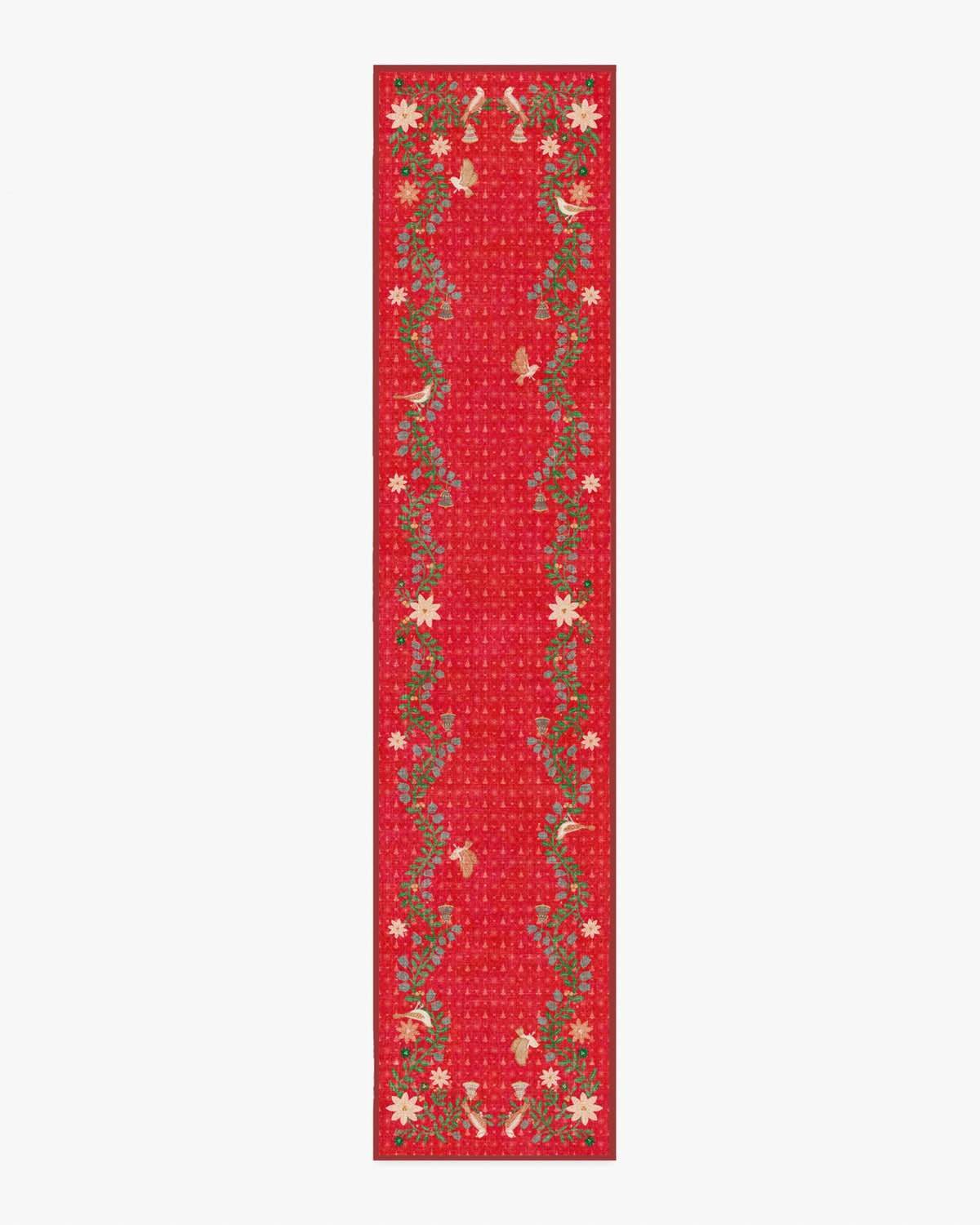 Festive Yuletide Red Rug by The Hiltons