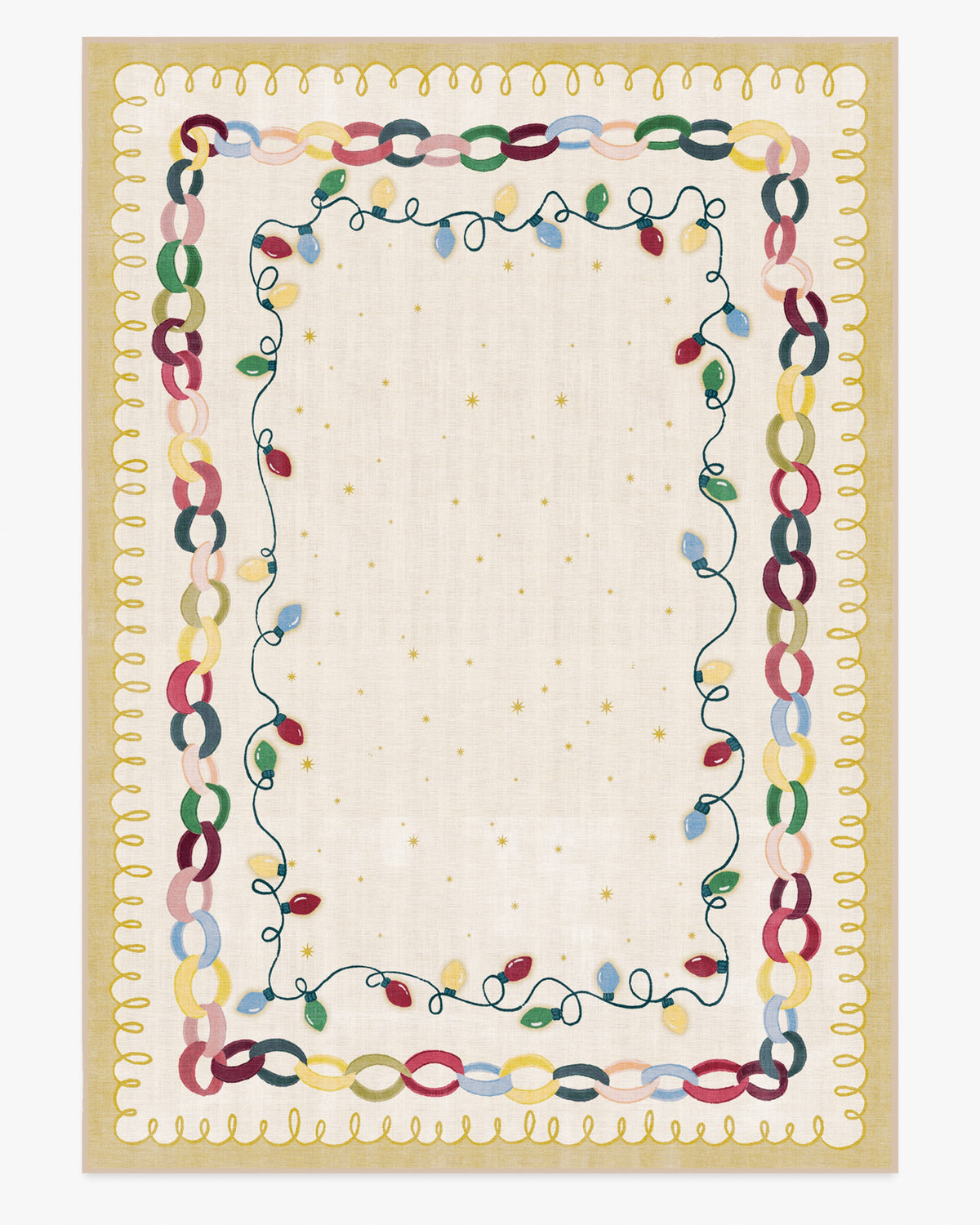 Garland Glow Cream Flatwoven Rug