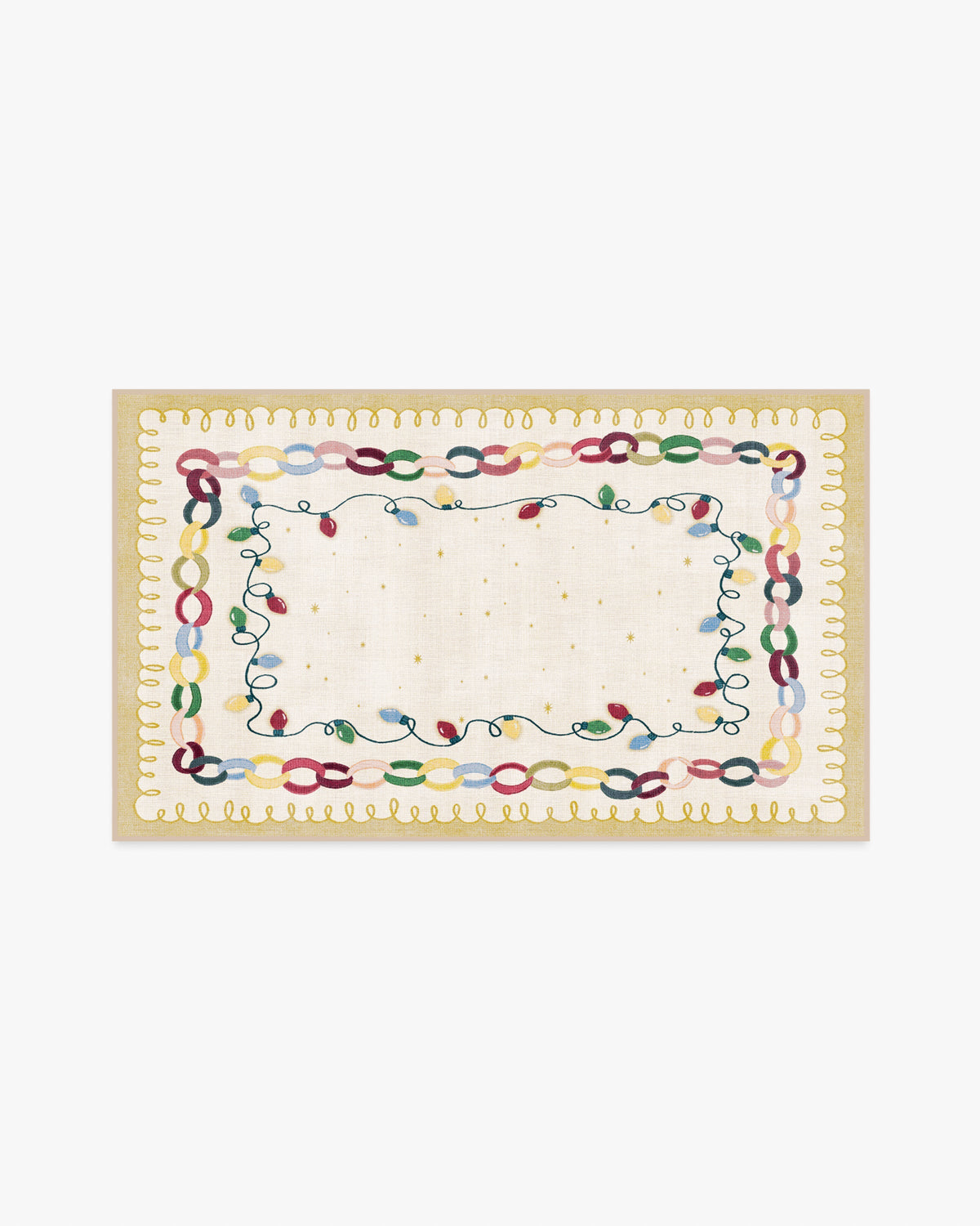 Garland Glow Cream Flatwoven Rug