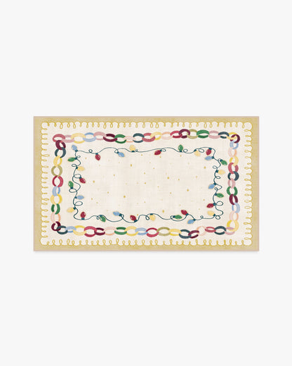 Garland Glow Cream Flatwoven Rug