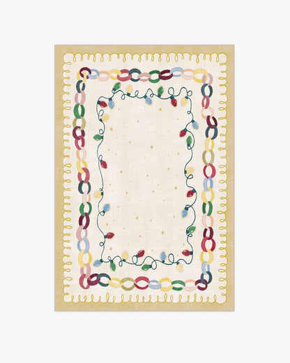 Garland Glow Cream Flatwoven Rug