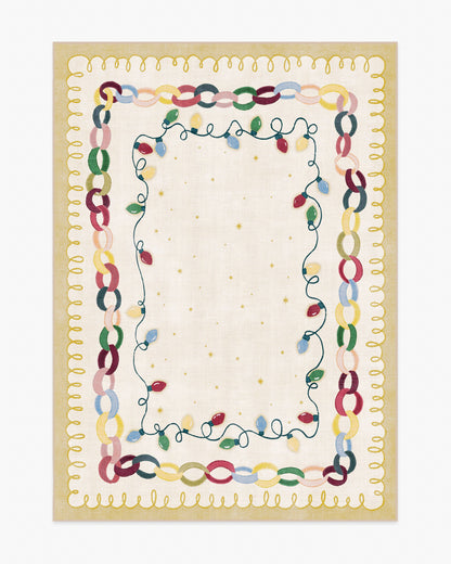Garland Glow Cream Flatwoven Rug