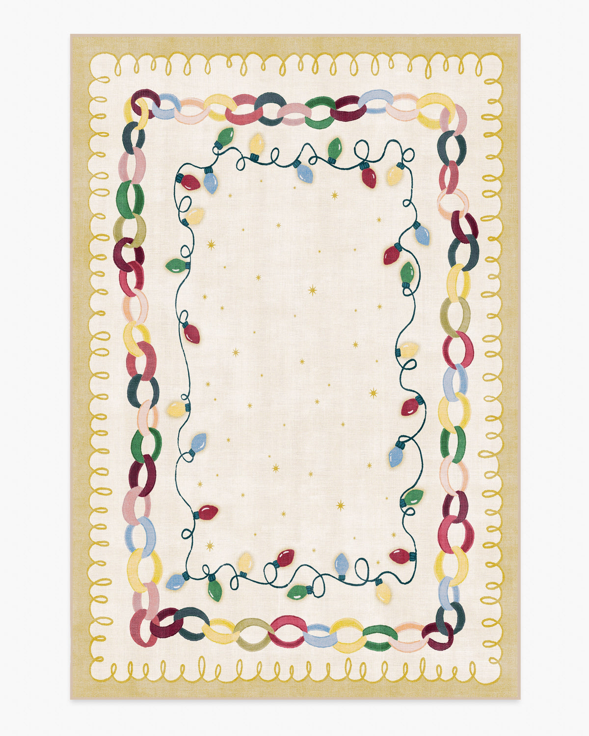 Garland Glow Cream Flatwoven Rug