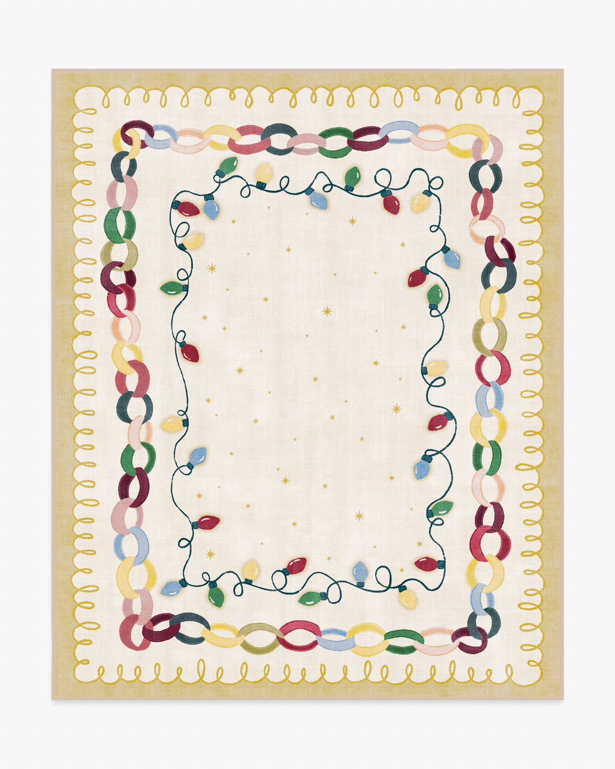 Garland Glow Cream Flatwoven Rug