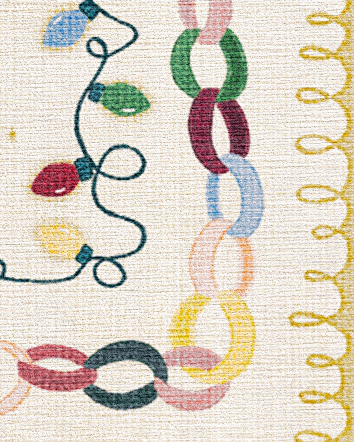 Garland Glow Cream Flatwoven Rug