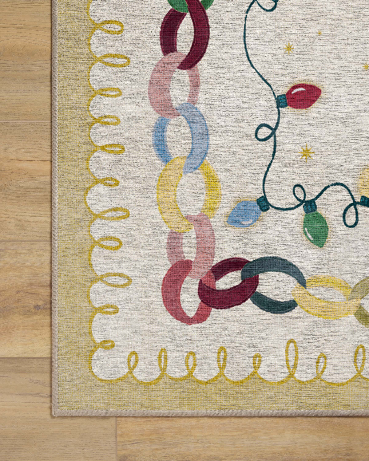 Garland Glow Cream Flatwoven Rug