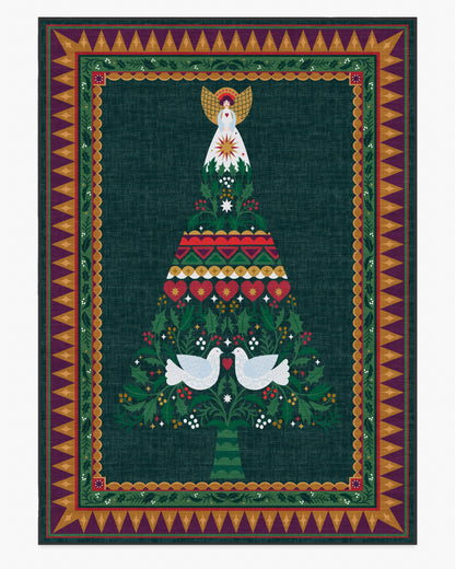 Giving Tree Green & Gold Rug