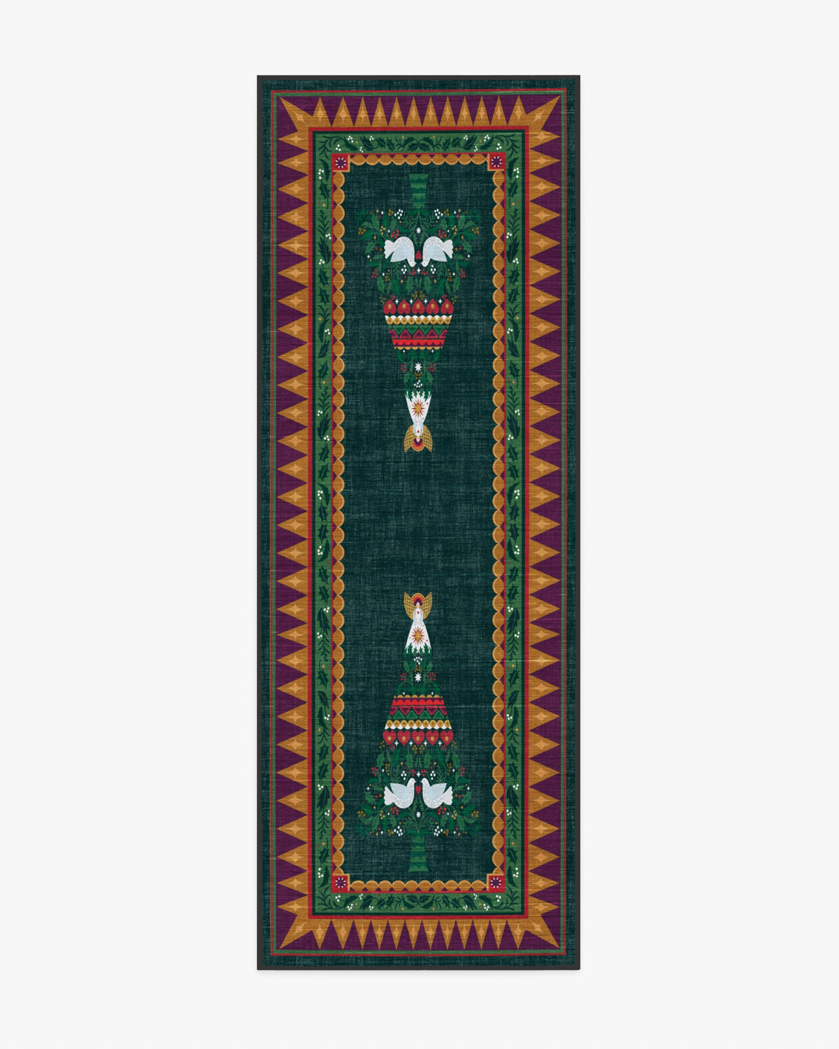 Giving Tree Green & Gold Rug