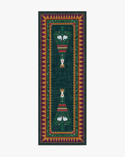Giving Tree Green & Gold Rug