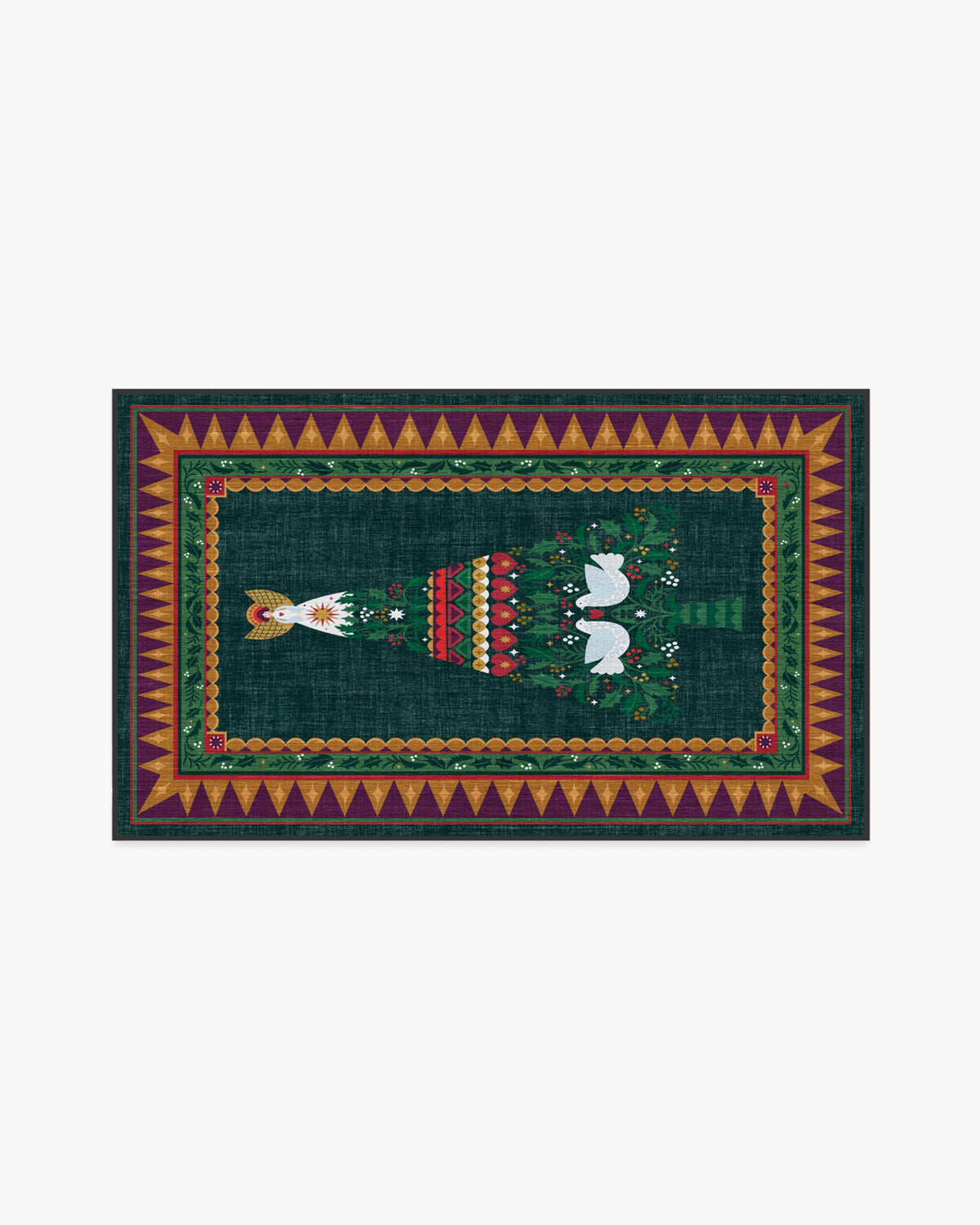 Giving Tree Green & Gold Rug