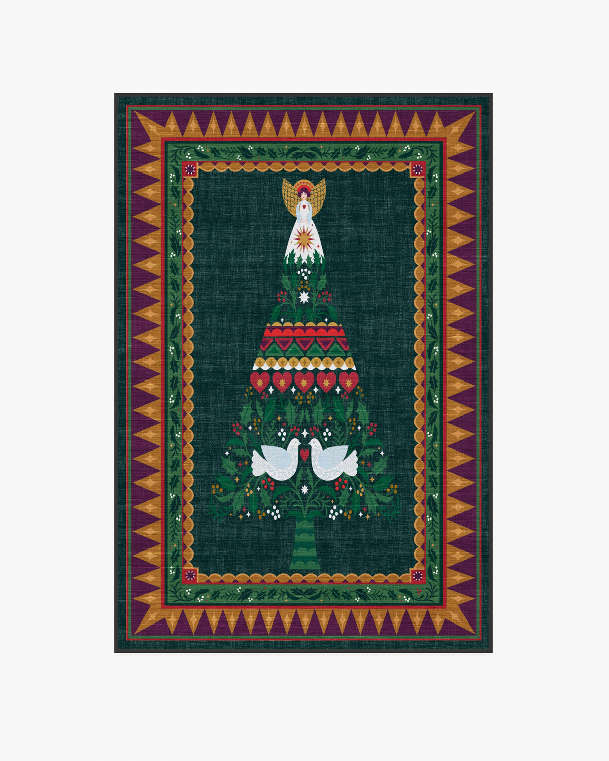 Giving Tree Green & Gold Rug