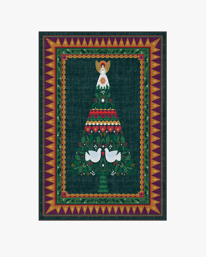 Giving Tree Green & Gold Rug