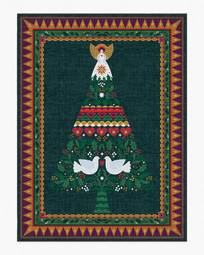 Giving Tree Green & Gold Rug