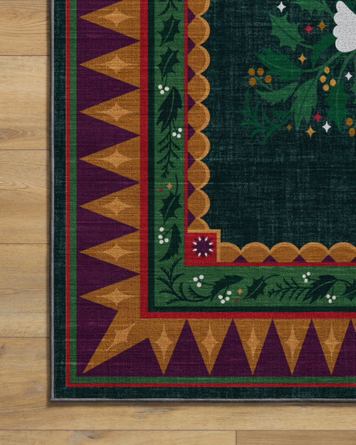 Giving Tree Green & Gold Rug