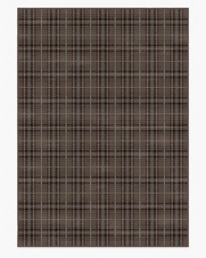 Heirloom Tartan Brown Flatwoven Rug