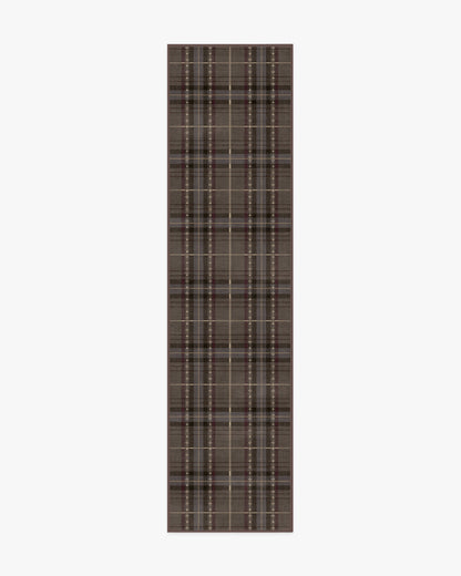 Heirloom Tartan Brown Flatwoven Rug