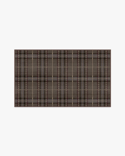Heirloom Tartan Brown Flatwoven Rug