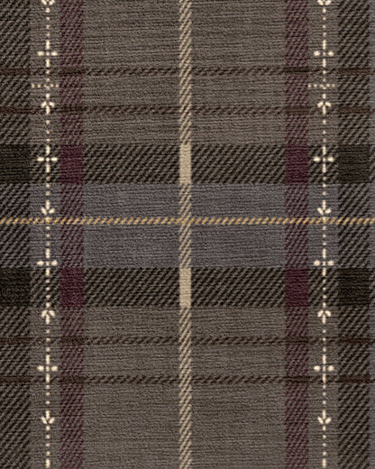 Heirloom Tartan Brown Flatwoven Rug