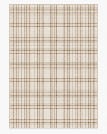 Heirloom Tartan Natural Flatwoven Rug