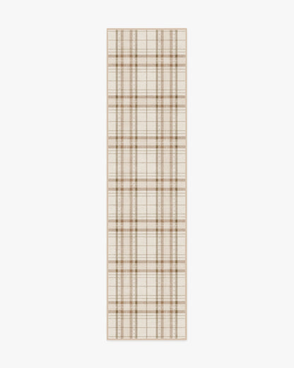 Heirloom Tartan Natural Flatwoven Rug