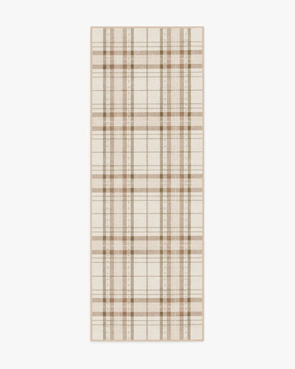 Heirloom Tartan Natural Flatwoven Rug