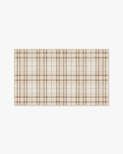 Heirloom Tartan Natural Flatwoven Rug