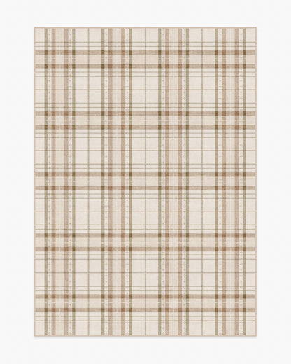 Heirloom Tartan Natural Flatwoven Rug