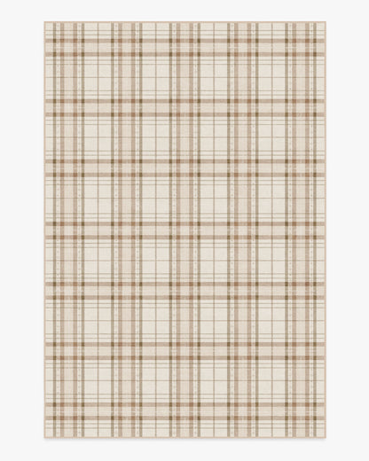 Heirloom Tartan Natural Flatwoven Rug