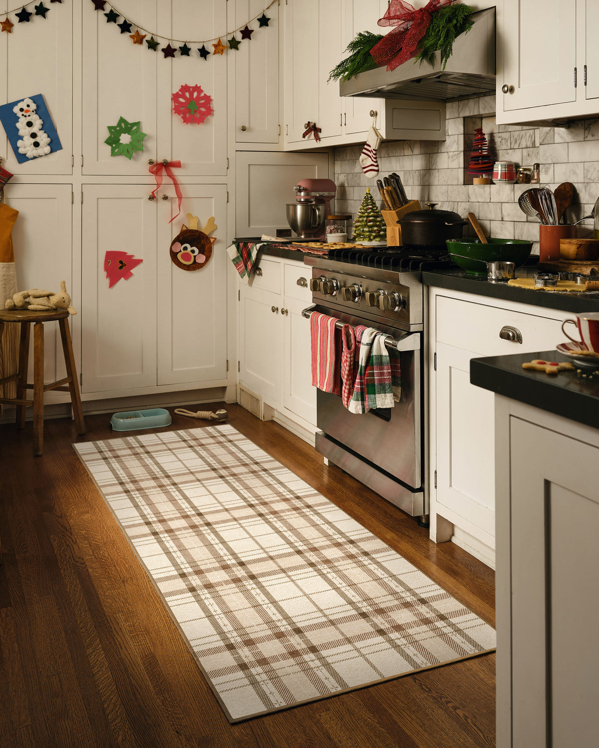 Heirloom Tartan Natural Flatwoven Rug