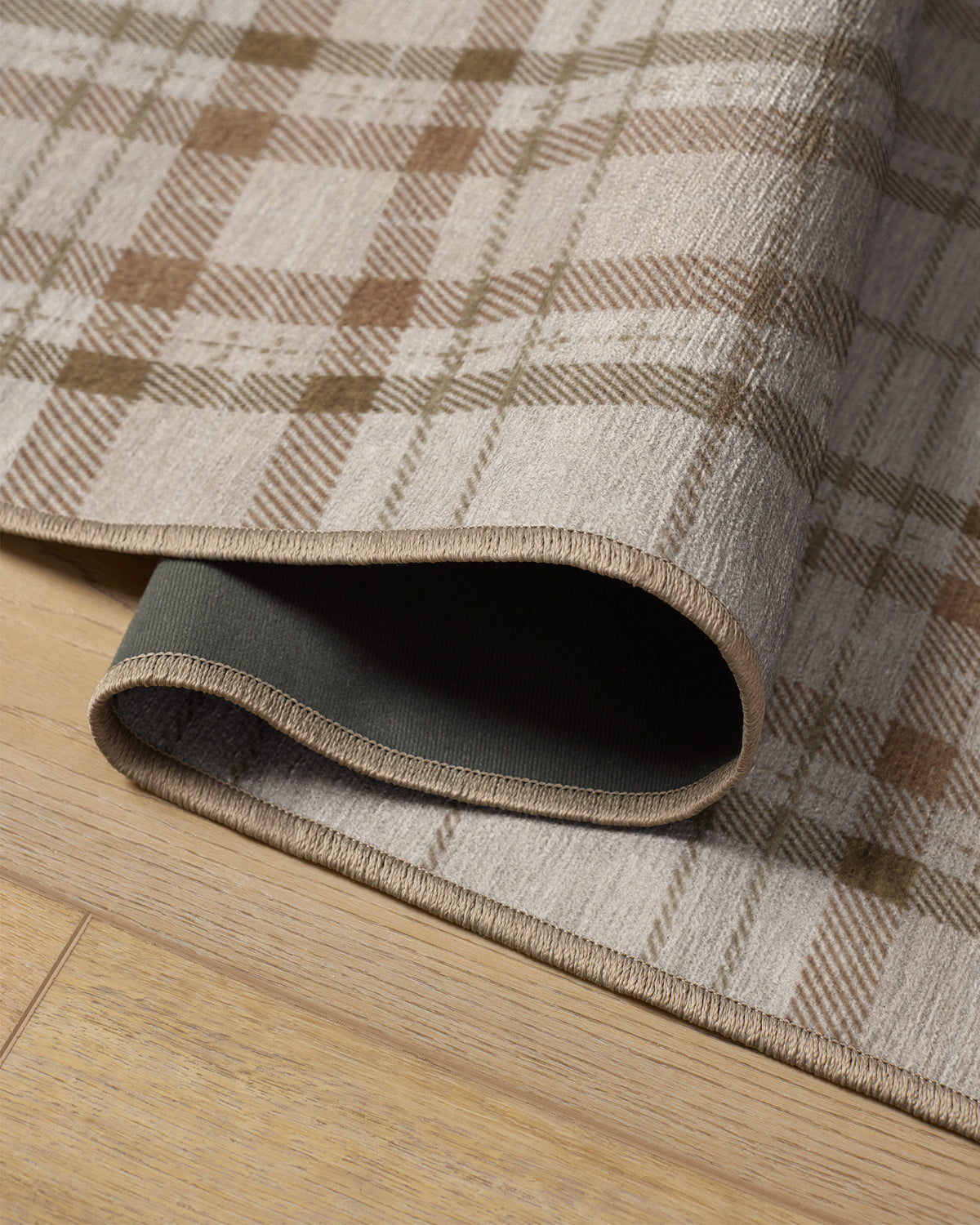 Heirloom Tartan Natural Flatwoven Rug