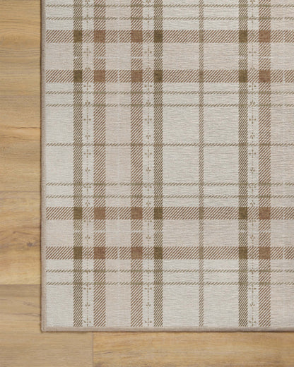 Heirloom Tartan Natural Flatwoven Rug