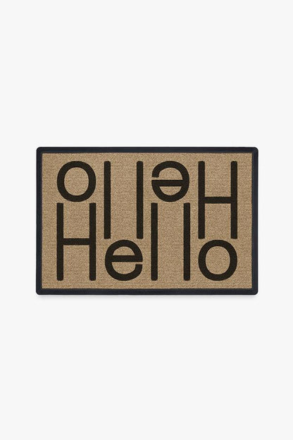 Hello Light Coir Doormat