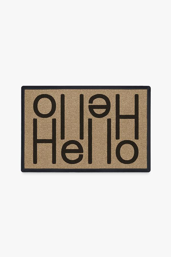 Hello Light Coir Doormat