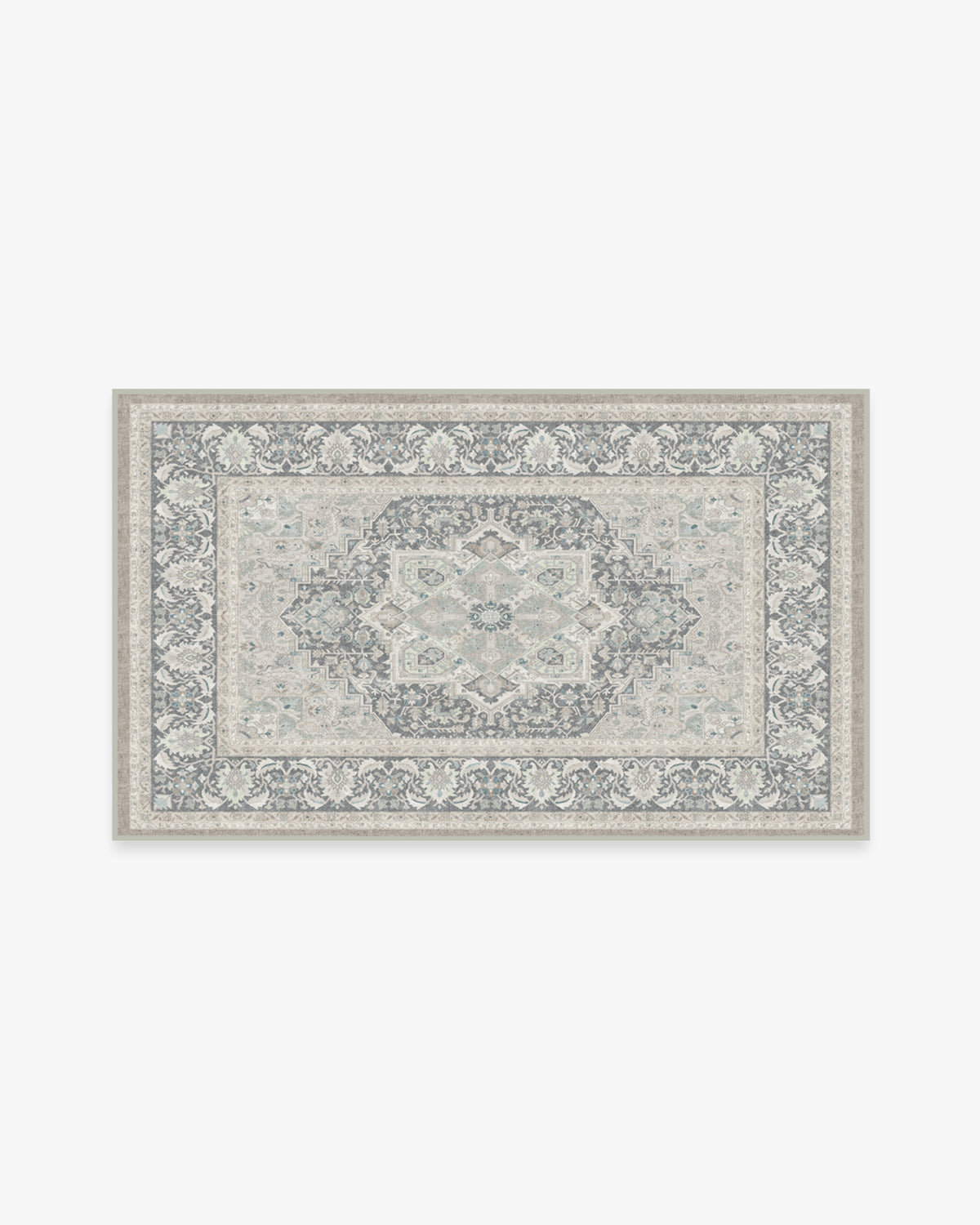 Hendesi Heriz Abalone Flatwoven Rug