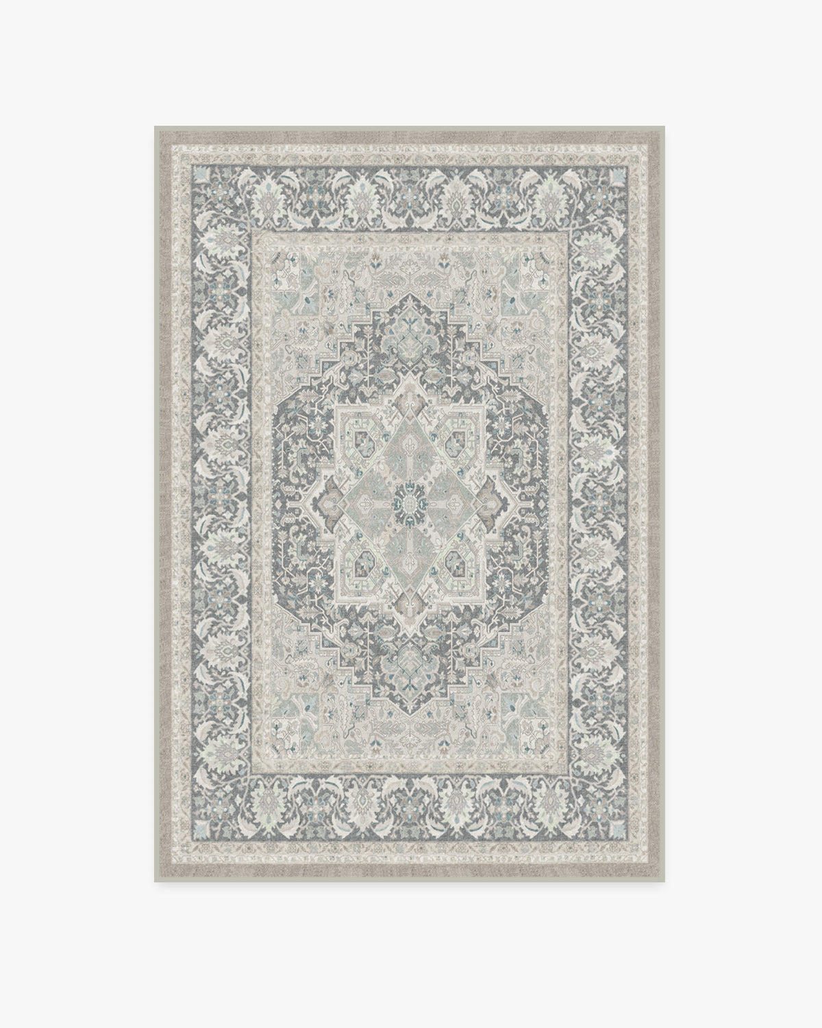 Hendesi Heriz Abalone Flatwoven Rug