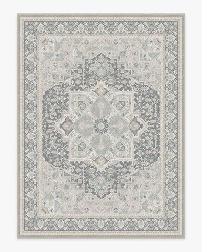 Hendesi Heriz Abalone Flatwoven Rug