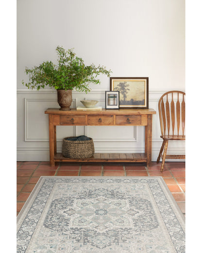 Hendesi Heriz Abalone Flatwoven Rug