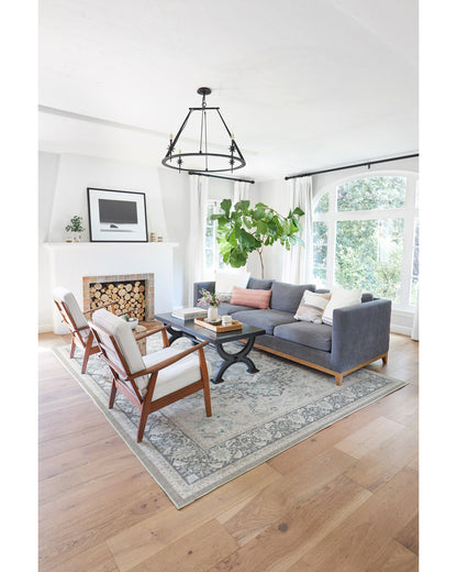 Hendesi Heriz Abalone Flatwoven Rug