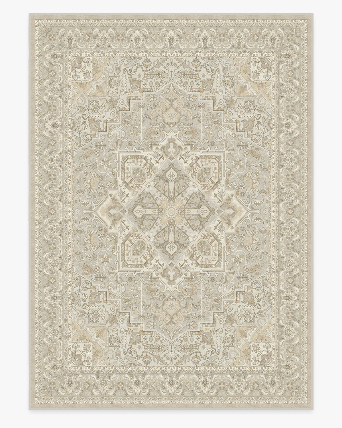 Hendesi Heriz Cream Flatwoven Rug