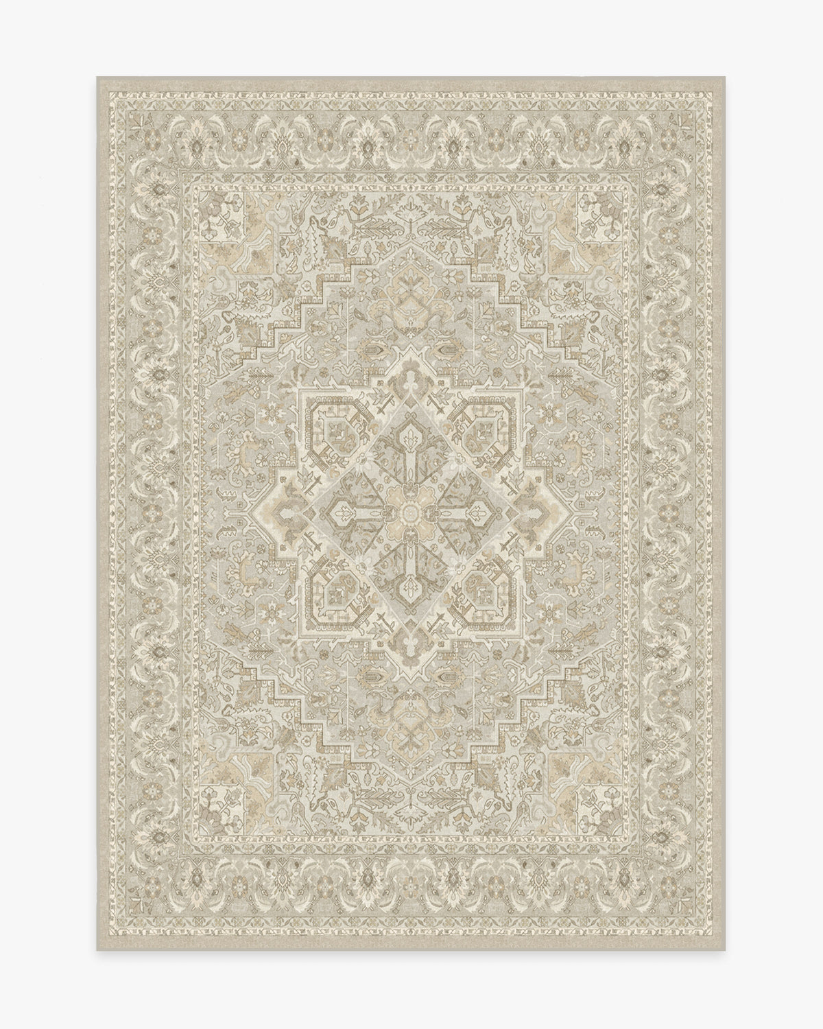 Hendesi Heriz Cream Flatwoven Rug