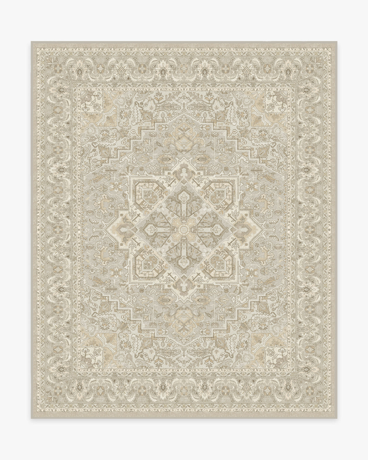 Hendesi Heriz Cream Flatwoven Rug