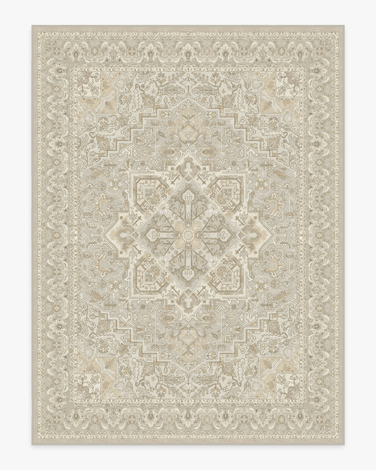 Hendesi Heriz Cream Flatwoven Rug