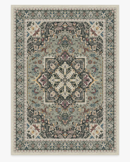 Hendesi Heriz Sage Flatwoven Rug