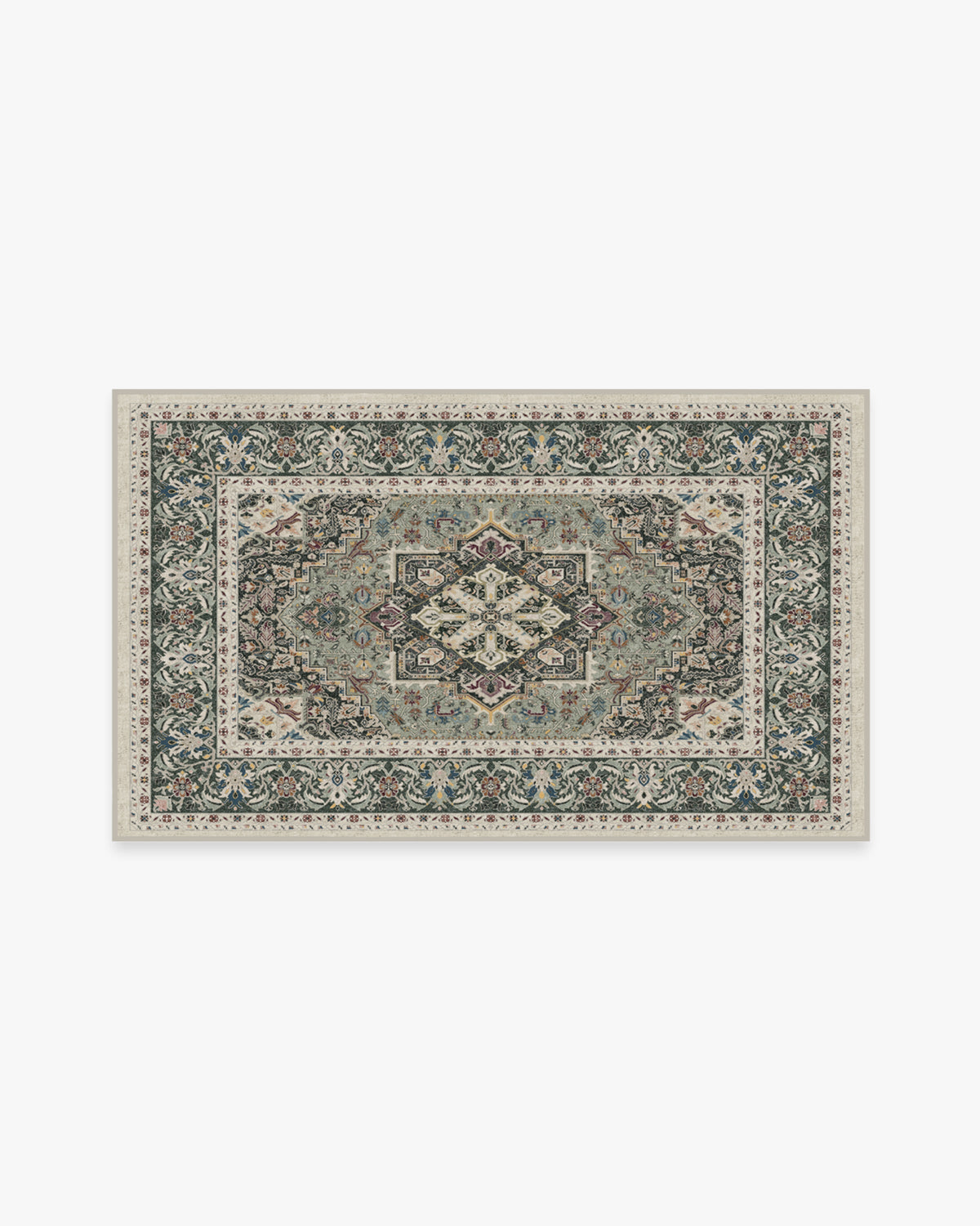 Hendesi Heriz Sage Flatwoven Rug