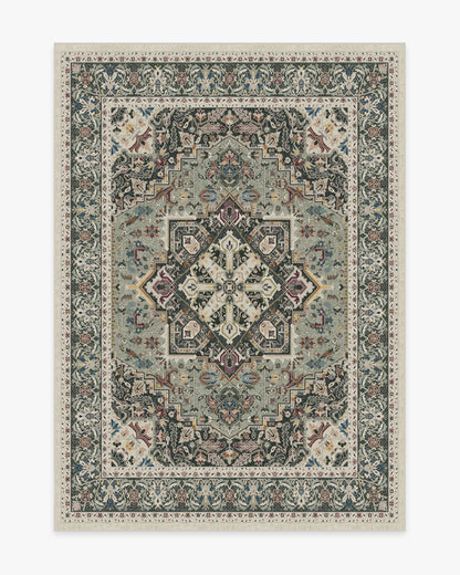 Hendesi Heriz Sage Flatwoven Rug