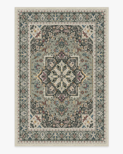 Hendesi Heriz Sage Flatwoven Rug