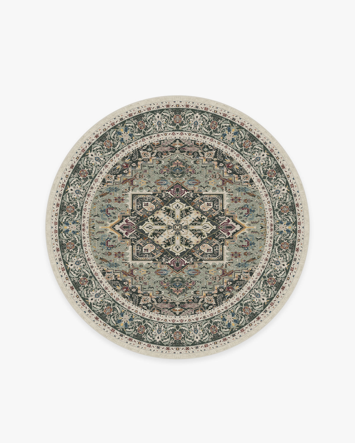 Hendesi Heriz Sage Flatwoven Rug